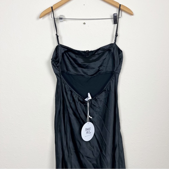 Princess Polly Joseph Black Midi Dress Size 12 - Picture 7 of 8